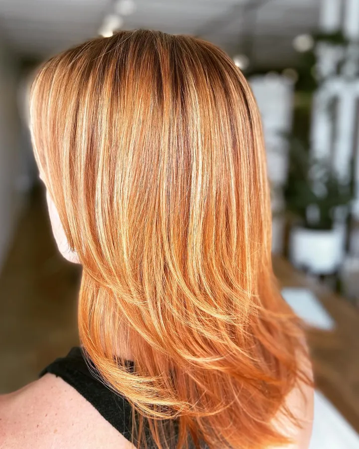 Bright copper with soft layers